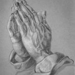 молящиеся руки гравюра